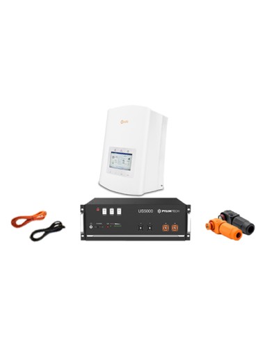 Single-phase storage system 3kW Solis inverter + 1 Pylontech US5000 4.8kWh lithium battery