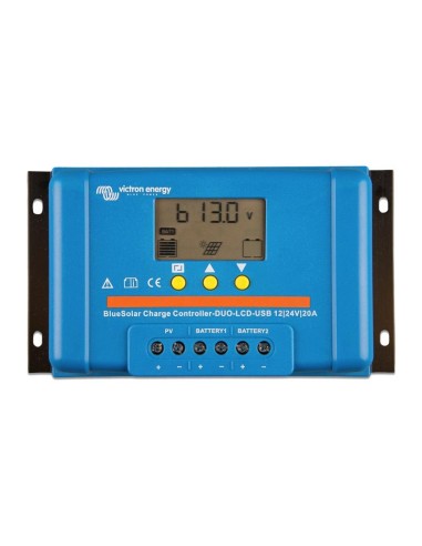 BlueSolar DUO PWM Charge Controller 20A 12/24V LCD Display and USB Victron Energy - SCC010020060