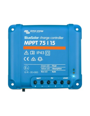 Regolatore di carica MPPT BlueSolar 75/15 75Voc 15A Victron Energy - SCC010015050R | PuntoEnergia Italia