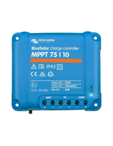 Regolatore di carica MPPT BlueSolar 75/10 75Voc 10A Victron Energy - SCC010010050R | PuntoEnergia Italia