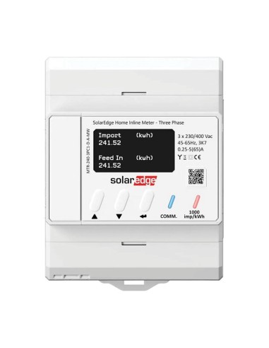 SolarEdge 230/400V single-phase or three-phase energy meter -  MTR-240-3PC1-D-A-MW