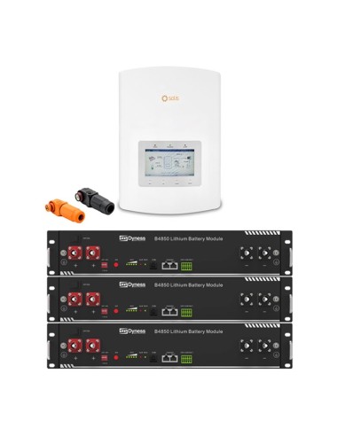 Sistema di accumulo monofase inverter 3.6kW Solis + 3 batterie al litio B4850 Dyness 2.4kWh | PuntoEnergia Italia