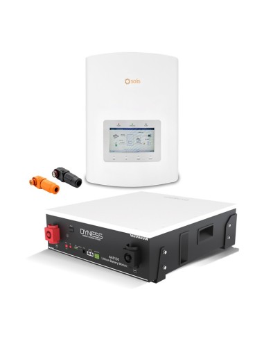 Sistema di accumulo monofase inverter 4.6kW Solis + 1 batteria al litio A48100 Dyness 4.8kWh | PuntoEnergia Italia