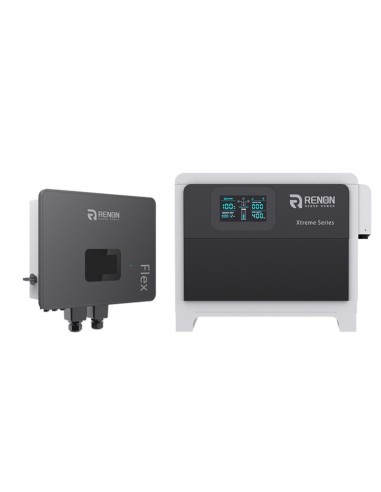 Sistema di accumulo monofase Off-Grid inverter 6kW IFL06 Renon Power + 1 batteria al litio Xtreme 5.12kWh+ BMS | PuntoEnergia It