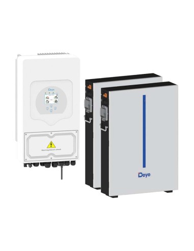 Single-phase storage system 6kW SG03LP1 DEYE inverter + 2 RW-M 6.14kWh lithium batteries