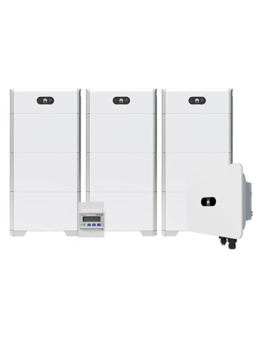 Three-phase storage system 25kW Huawei inverter + 9 LUNA2000 5kWh lithium batteries + 3 BMS