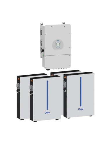 Single-phase storage system 8kW SG01LP1 DEYE inverter + 4 RW-M 6.14kWh lithium batteries