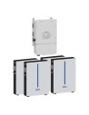 Single-phase storage system 8kW SG01LP1 DEYE inverter + 4 RW-M 6.14kWh lithium batteries