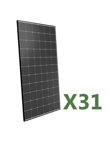 Pallet di 31 moduli fotovoltaici Peimar 505W Made in Italy cornice nera monocristallino - SA505M-BF | PuntoEnergia Italia