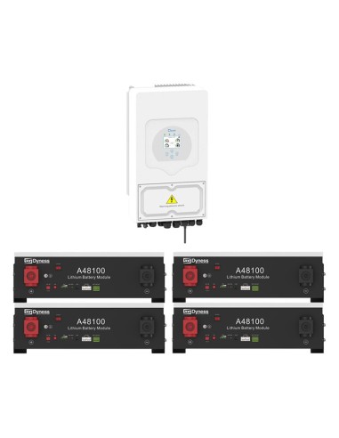 Single-phase storage system 6kW SG03LP1 DEYE inverter + 4 A48100 Dyness 4.8kWh lithium batteries