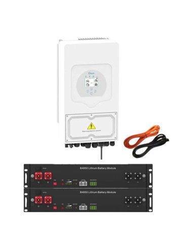 Single-phase storage system 3.6kW SG03LP1 DEYE inverter + 2 B4850 Dyness 2.4kWh lithium batteries