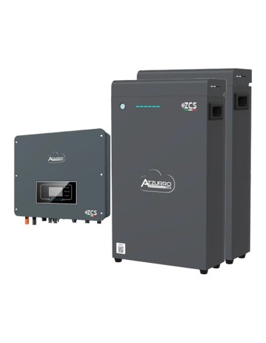 Single-phase storage system 4kW inverter Zucchetti + 2 LV ZSX5000 S 5.1kWh lithium batteries