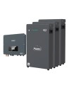 Single-phase storage system 4kW inverter Zucchetti + 3 LV ZSX5000 S 5.1kWh lithium batteries