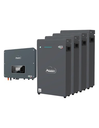 Sistema di accumulo monofase inverter 5kW Zucchetti + 4 batterie al litio LV ZSX5000 S 5.1kWh | PuntoEnergia Italia