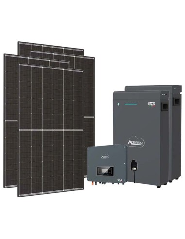 Kit fotovoltaico monofase 4050W inverter 3.68kW Zucchetti + 2 batterie al litio LV ZSX5000 S 5.1kWh | PuntoEnergia Italia