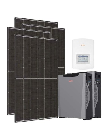 Kit fotovoltaico monofase 3600W inverter 3kW Solis + 2 batterie al litio Weco 5k3 XP 5.3kWh | PuntoEnergia Italia