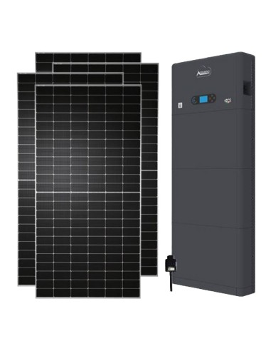 Kit fotovoltaico monofase 4130W inverter 3kW Zucchetti All in one + 1 batteria al litio HV ZBT 5K 5.12kWh | PuntoEnergia Italia