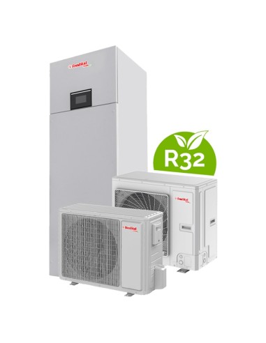 4kW air-water split inverter heat pump with integrated boiler FONDITAL model Procida AWS XB4