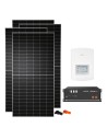 Kit fotovoltaico monofase 4130W inverter 3.6kW Solis + 1 batteria al litio Pylontech US5000 4.8kWh | PuntoEnergia Italia