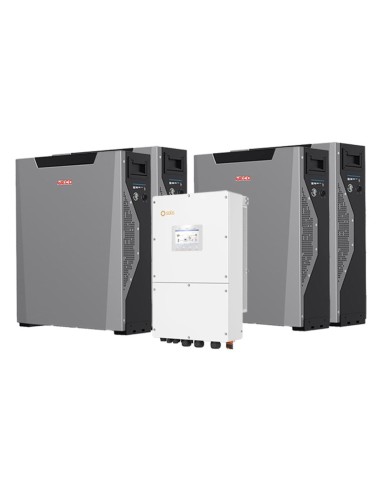 Sistema di accumulo trifase inverter 30kW Solis + 4 batterie al litio Weco 5k3 XP 5.3kWh | PuntoEnergia Italia