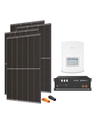 Kit fotovoltaico monofase 5220W inverter 5kW Solis + 1 batteria al litio Pylontech US5000 4.8kWh | PuntoEnergia Italia