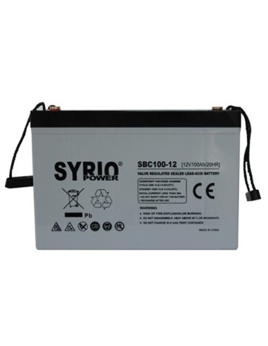 Set di 2 Batterie 100Ah 12V AGM Deep Cycle Syrio Power