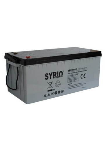 AGM Battery 200Ah 12V Deep Cycle Syrio Power - SBC200-12