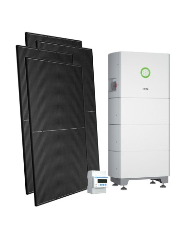 Kit fotovoltaico trifase 5000W inverter 5kW SAJ ALL IN ONE + 2 batterie al litio 5kWh BU2-5.0-HV1 | PuntoEnergia Italia