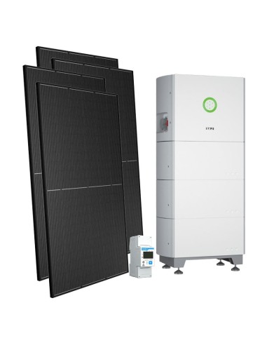 Kit fotovoltaico monofase 3000W inverter 3kW SAJ ALL IN ONE + 1 batteria al litio 5kWh BU2-5.0-HV1 | PuntoEnergia Italia