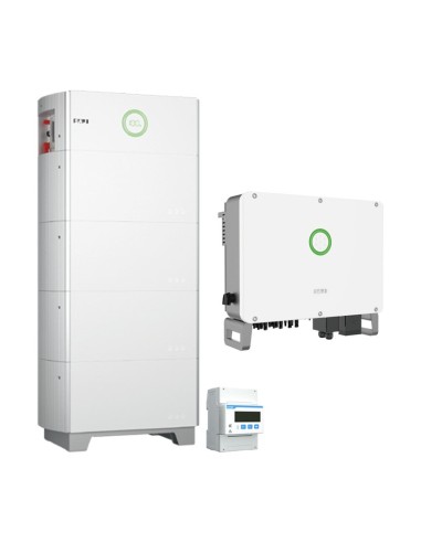 Sistema di accumulo trifase inverter H2-15K-T3 15kW SAJ + 2 batterie al litio 5kWh BU2-5.0-HV1 | PuntoEnergia Italia