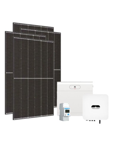 Single-phase photovoltaic kit 3045W 3kW Huawei inverter + 1 LUNA2000 7kWh S1 lithium battery + BMS