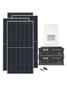 Kit fotovoltaico monofase 4095W inverter 3.6kW Solis + 2 batterie al litio Pylontech US5000 4.8kWh | PuntoEnergia Italia